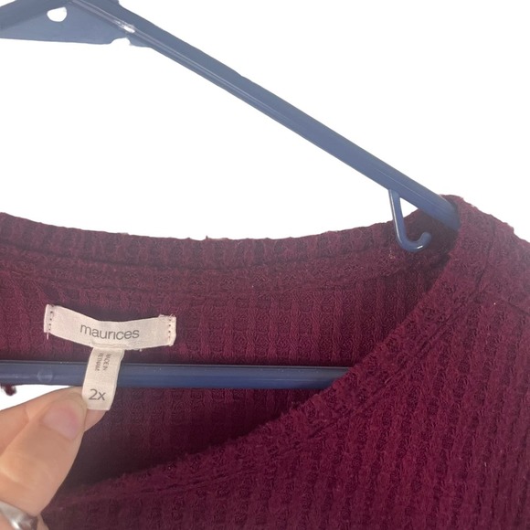 Maurices Women's Plus Size XXL Fair Isle Red Holiday Winter‎ Sweater - Picture 6 of 10